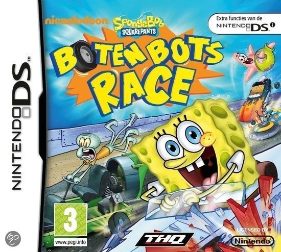 SpongeBob Squarepants Boten Bots Race for NDS