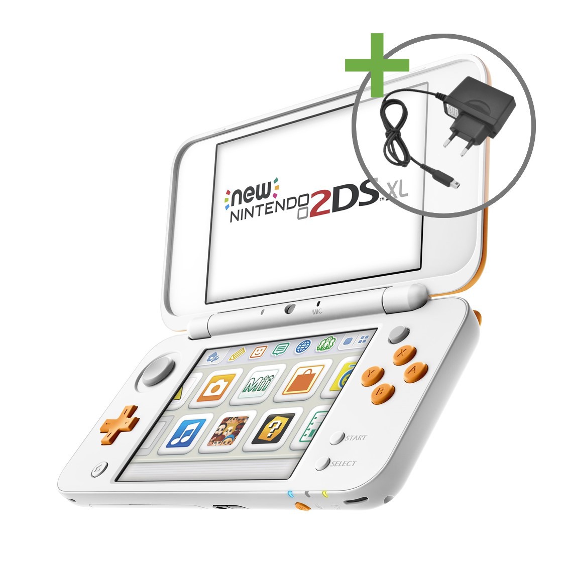 New Nintendo 2DS XL - White/Orange