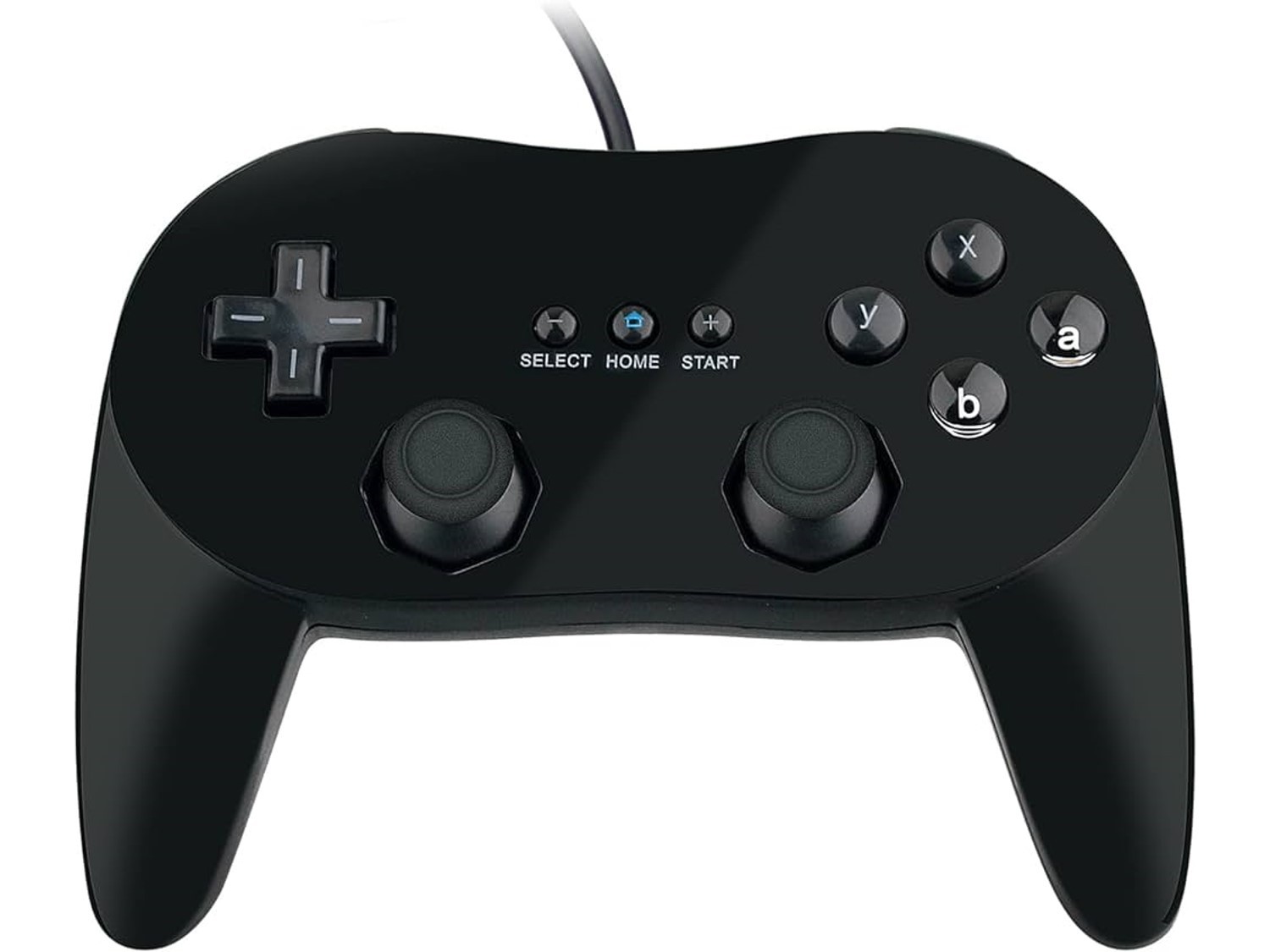 Aftermarket Classic Pro Controller voor Wii - Zwart - Gebruikt