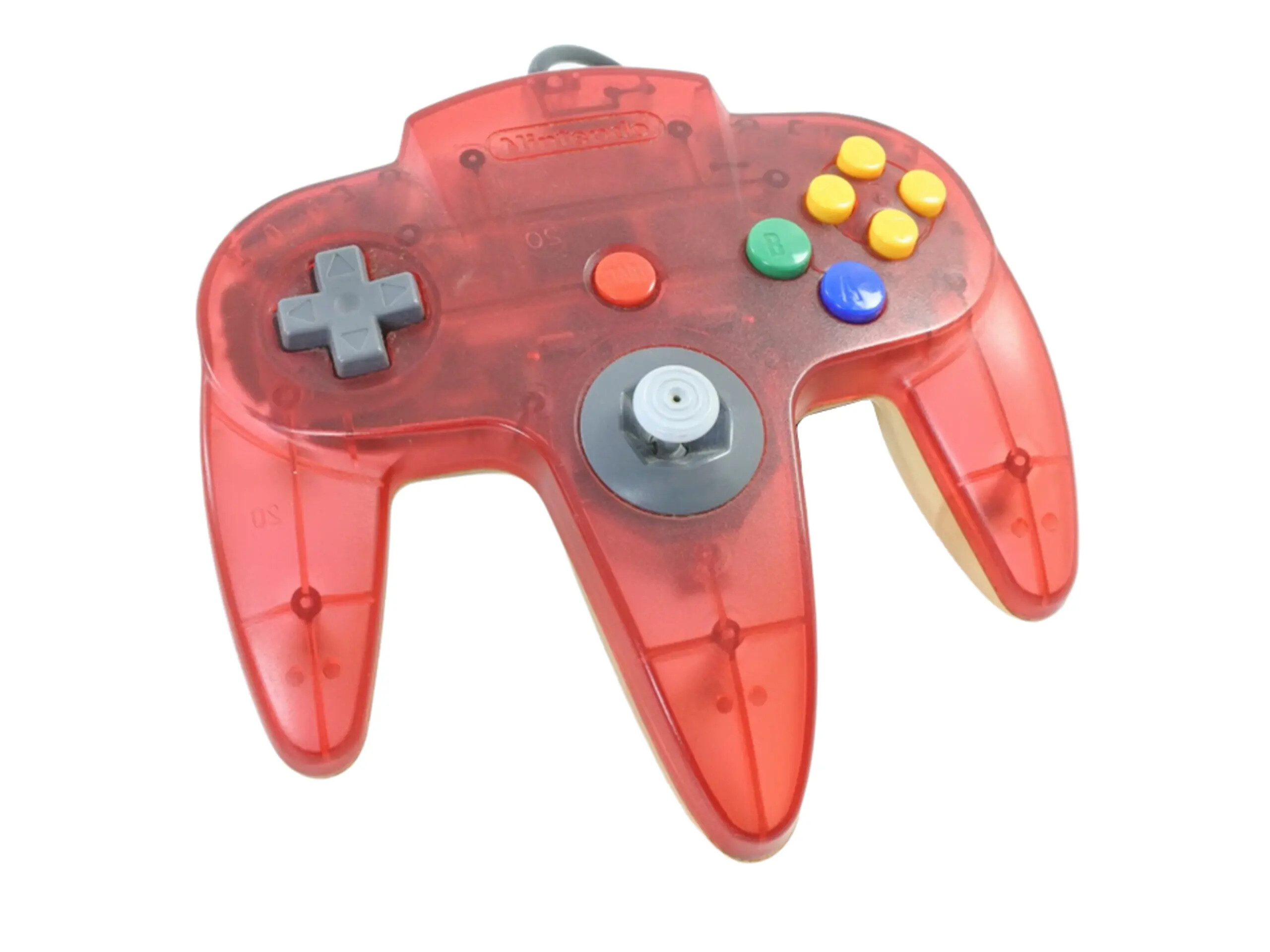 Originele Nintendo 64 Controller Clear Red