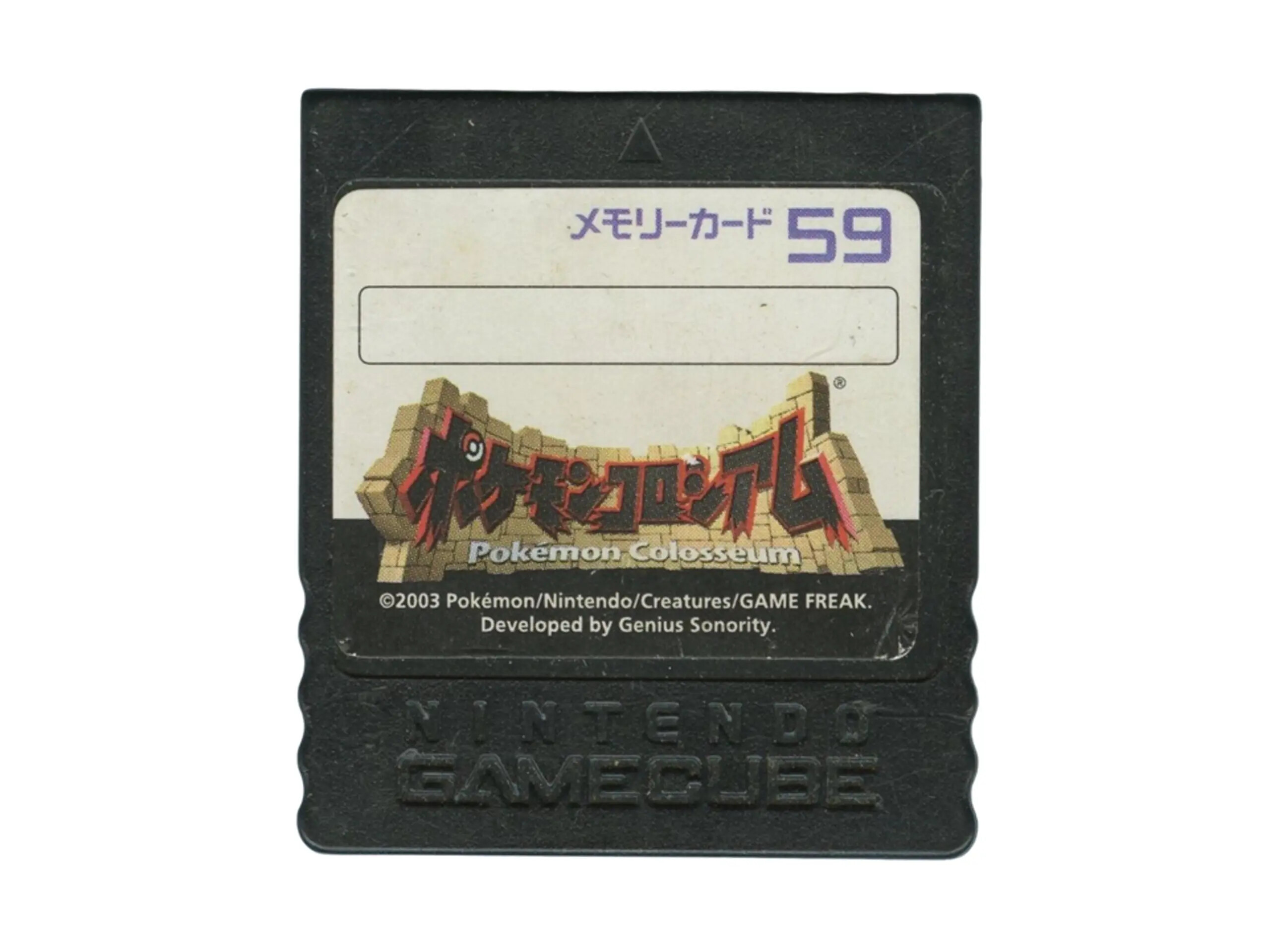 Originele Gamecube Pokémon Colosseum Memory Card 59 Blocks
